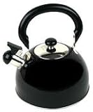 Kittamor 36930 BK 3 Quart Black Stainless Steel Julie Tea Kettle