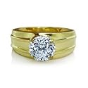 0.75 Carat E/SI1 Round Certified Diamond Solitaire Engagement Ring in 18ct Solid Yellow Gold