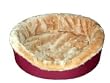 X-Large Burgundy/Tan Fur Dog Bed King Pet Bed-Ortho Foam Comfort. Size: 42x32x7. We make them in America.