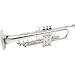 Barrington Model BR TR401 Bb Classic Silver Plate Trumpet w/Metal Ring In Bell