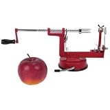 New Maxam Apple Peeler/Corer/Slicer With Suction Base Chrome Plated Winding Rod 3 Prong Extension