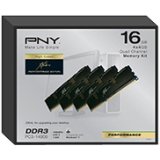 PNY 16GB Kit (4 x 4GB) 16 Quad Channel Kit DDR3 1866 (PC3 15000) 240-Pin DDR3 SDRAM MD16384K4D3-1866-X9 On Sale