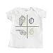 Boy's White Infant T-Shirt with Sign Language Design - 6 Months