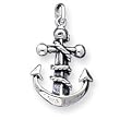 Sterling Silver Mariners Cross Pendant with 20 Inch Sterling Silver Chain