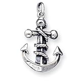Sterling Silver Mariners Cross Pendant with 20 Inch Sterling Silver Chain