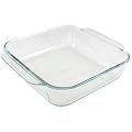 Pyrex Grip-Rite 8-Inch Square Baking Dish, Clear