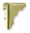 Battalion 1XMP3 Corner Brace, Brass, 2 Holes, PK 4