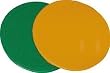 Deluxe Poly Spots - Dozen - 9", Green - Sports Practice Equipment