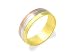 9ct Three Colour Gold Bride's Banded Wedding Ring