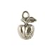 Tiny Apple Charm - 10mm - Sterling Silver : Pack of 1