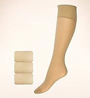 3 Pairs of 10 Denier Matt Ladder Resist Knee Highs