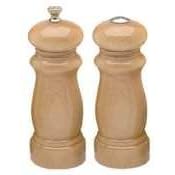 6 - 15cm Salem - Natural Pepper Mill Salt MillSet by Chef Specialties