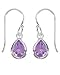 Boma Sterling Silver Amethyst Teardrop Dangle title=