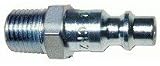 Amflo CP21-03 1/4 Air Hose Quick Disconnect Coupler Plug Industrial Interchange Series Type D with 3/8 NPT Male Thread - Steel