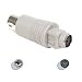 Belkin F2N018 Keyboard PS/2 to AT Adapter; Din5 Male to MiniDin6 Female