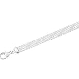 Clevereve's Sterling Silver 7 Inch Solid Flat Mesh Bracelet