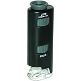CARSON MM-200 MICROMAX LED 60X 100X POCKET MICROSCOPE