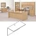 Bridge, Rich Wood Veneer, Bourbon Cherry, 48w x 24d x 29h BSXBW2155HH