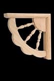 7"x 1-1/2" Oak Spindle Bracket [CAPITOL CITY LUMBER]