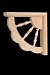 7"x 1-1/2" Oak Spindle Bracket [CAPITOL CITY LUMBER]