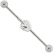 UP YOURS 925 Sterling Silver Industrial Piercing Barbell