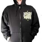 SENSES FAIL Eye Black Zip Up Hoodie
