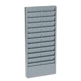 Buddy Products 801-1 Adjustable 11- Or 22-Pocket Time Card Rack, Textured Steel, Gray