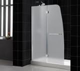 DreamLine SHDR-3148726-04-FR1 Aqua Shower Door Frosted Glass, Brushed Nickel
