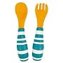 Sassy BPA Free Comfy Grip Fork & Spoon - Assorted colors