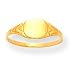 14k Round Signet Baby Ring
