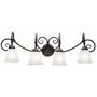 Kalco 3064FE Feldspar Stratford Wrought Iron 4 Light 37" Wide Bath From the Stratford Collection