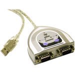 CABLES TO GO ACCESSORIES USB TO DUAL DB9 SERIAL ADAPTER