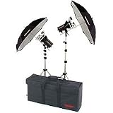 Photogenic StudioMax III AC Basic Studio Kit with 2 AKC 160 Constant-Color Monolights, Umbrellas, Stands & Case (AKC320K)