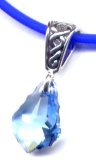 Buy 18 Celtic Aqua Blue Necklace Sterling Silver Jewelry by O Joy Jewelry now!