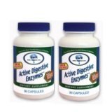 Active Digestive Enzymes - Candida Cleanse ~ TWO BOTTLES ~ 90 Capsules per Bottle by ThreeLac