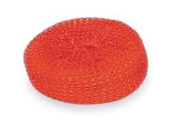 Tough Guy 2NTJ1 Plastic Mesh Scrubber, Red, PK 4