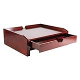 Harmony Wood Monitor Stand, 13 1/2w x 12d, Mahogany (ROL82449)