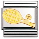 Nomination Composable Classic SPORT Edelstahl und 18K-Gold (Tennisschlager) 030106 Preisvergleich