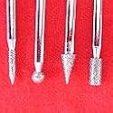 20 pc DIAMOND Point 1/8" SHANK GLASS ROCK BIT Grinder Tool