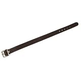 Luggage Tag Straps - 6 Black Leather - 100/pack