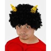 ※【パーティーグッズ・帽子・かぶりもの　ウィッグ・かつら】鬼かつら 黒
