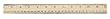 SCHOOL RULER WOOD 12 IN SINGLE RULER