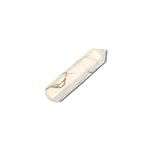 Howlite Wand 01 White Gray Faceted Point Crystal Healing Gemstone Acupressure Stone 3