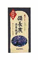 カメヤマ 花げしき 備長炭 消臭線香 バイオレットの香り 100g 燃焼時間約25分
