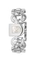 DKNY NY4249 Stainless Steel D Detail Bracelet Watch With White D shaped Dial