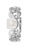 DKNY NY4249 Stainless Steel D Detail Bracelet Watch With White D shaped Dial