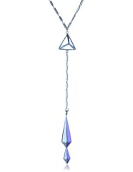 LUV AJ "X Style Stalker" Triangle and Prism Necklace