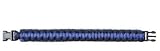 Paracord Bracelet - Royal Blue And Black