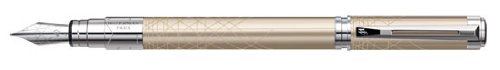 Waterman Perspective Champagne w/ Chrome Medium Point Fountain Pen - 1750142