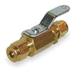 Industrial Grade 1WML4 Ball Valve, Two Piece, 1/8 In, Brass Body